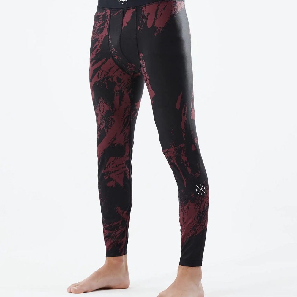 DOPE Black and Maroon Swim Rash Guards